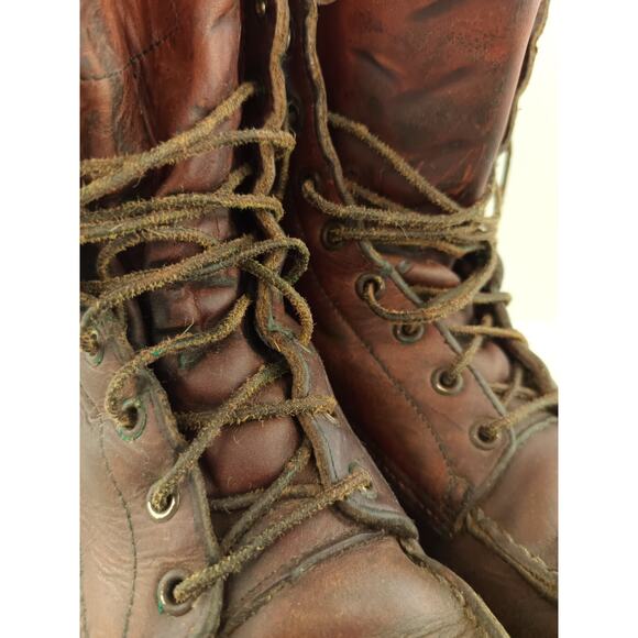 Vintage Red Wing Irish Setter Sport Boot USA Men's Moc Toe Work Boots See Desc - Picture 3 of 16